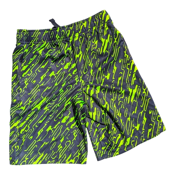 Jumping Beans Boys size 6 Green/Black Active Athletic Short w/Drawstring/Pockets - Picture 3 of 6